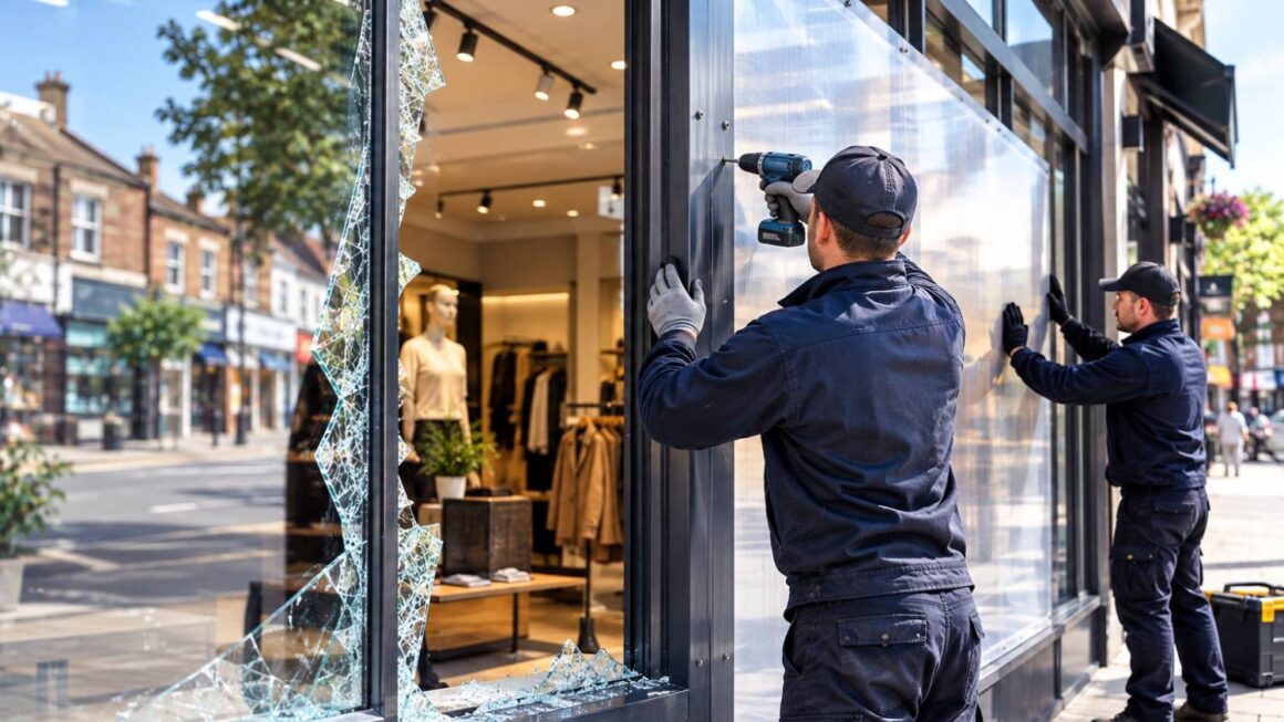 emergency shop front glazing